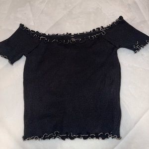 Off the shoulder crop top